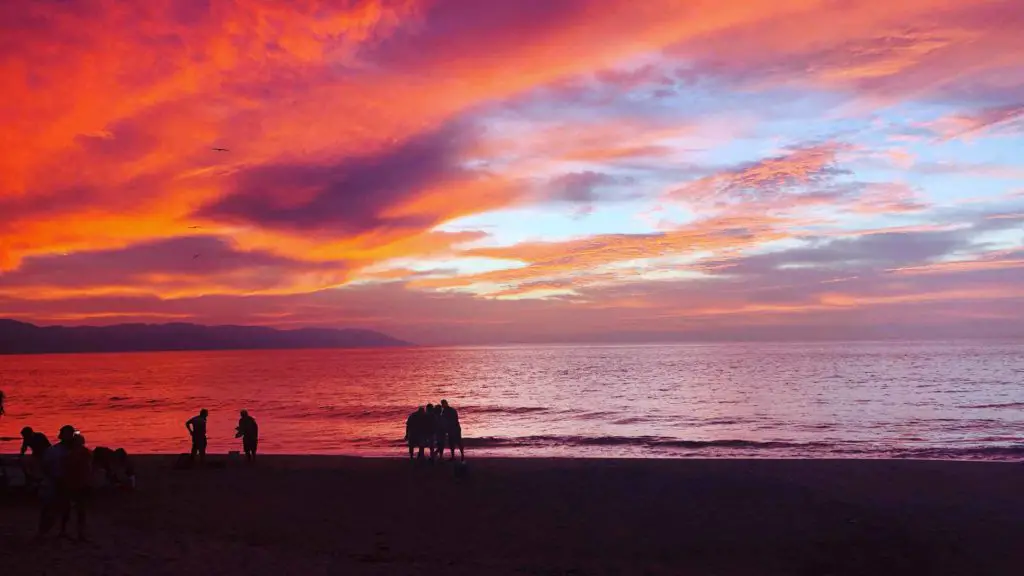 Puerto Vallarta Sunset From the Beach